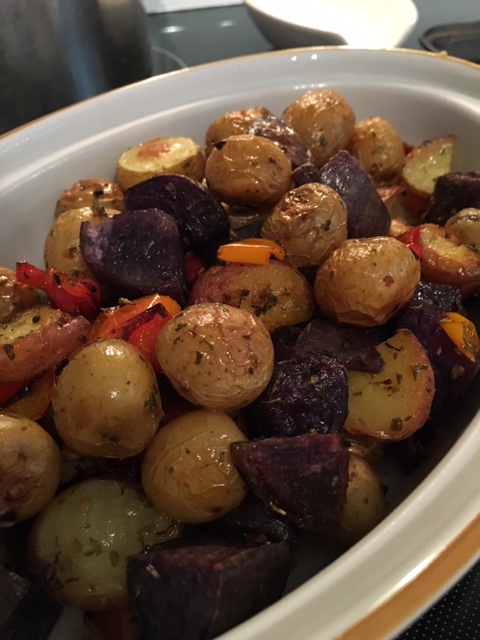 Roasted Baby Potatoes and Peppers