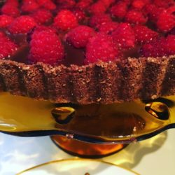 chocolate raspberry tart