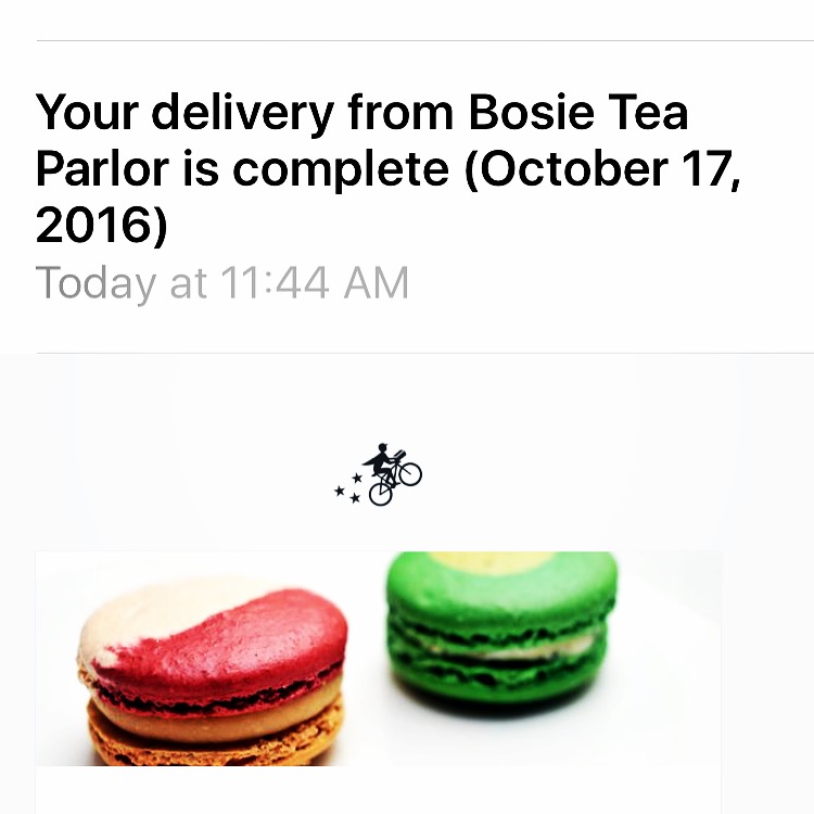 postmates app delivery confirmation